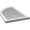 Ekena Millwork Quarter Round Top Left Surface Mount PVC Gable Vent w/ 2"W x 2"P Brickmould Sill Frame, 22"W x 40"H GVPQL22X4003SF - alternate 5